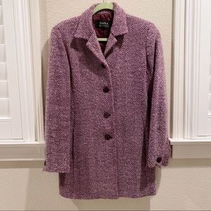 Dana Buchanan Houndstooth Wool Coat